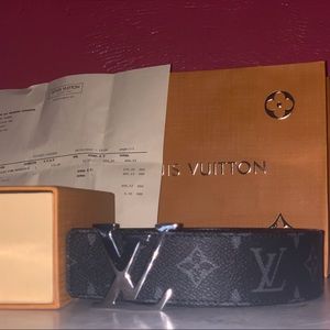 Louis Vuitton Belt Black Monogram